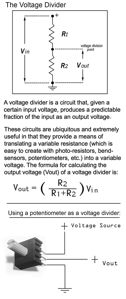 schematic of Voltage Divider Circuit