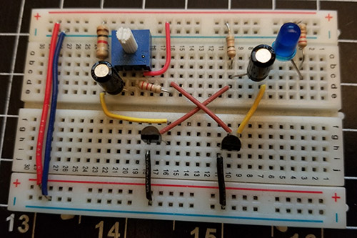 Image of 2 transistor oscillator